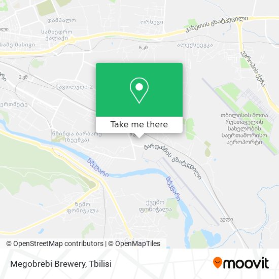 Megobrebi Brewery map