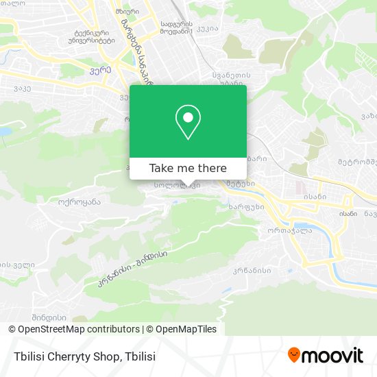 Карта Tbilisi Cherryty Shop