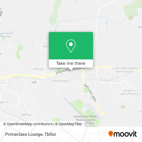 Карта Primeclass Lounge