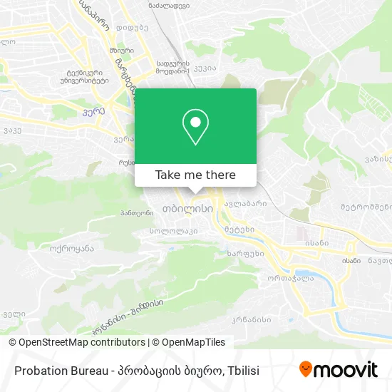 Probation Bureau - პრობაციის ბიურო map