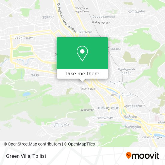 Green Villa map