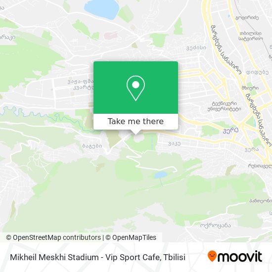 Mikheil Meskhi Stadium - Vip Sport Cafe map