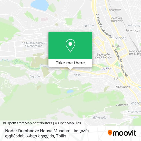 Nodar Dumbadze House Museum - ნოდარ დუმბაძის სახლ-მუზეუმი map