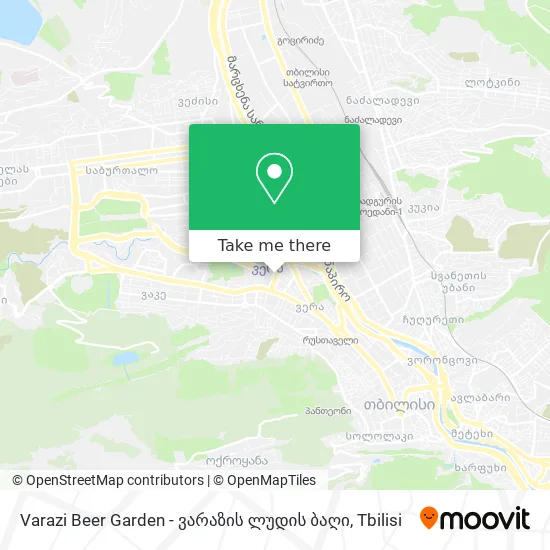 Varazi Beer Garden - ვარაზის ლუდის ბაღი map