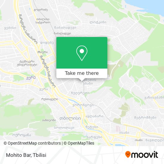 Карта Mohito Bar