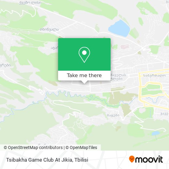 Tsibakha Game Club At Jikia map