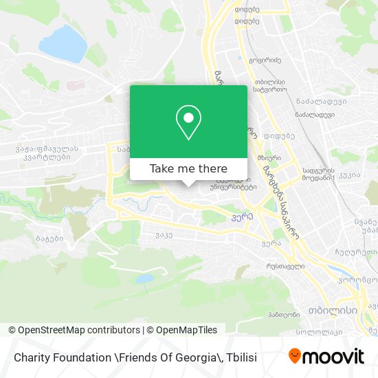 Карта Сharity Foundation \Friends Of Georgia\