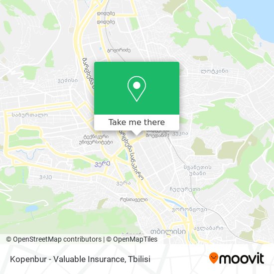 Карта Kopenbur - Valuable Insurance