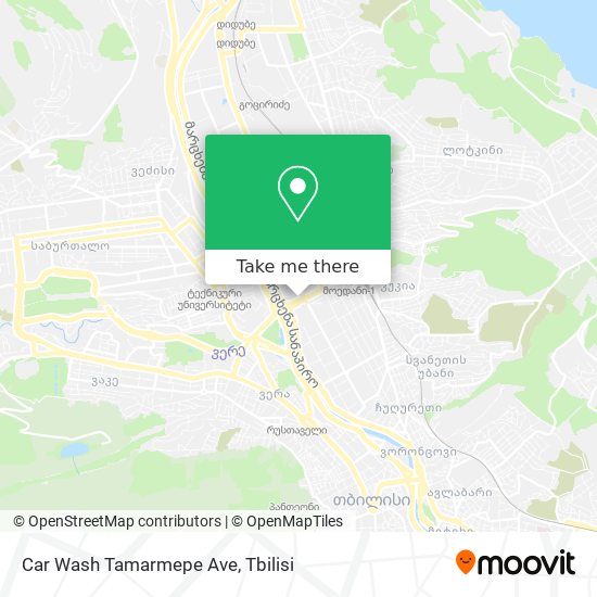 Car Wash Tamarmepe Ave map