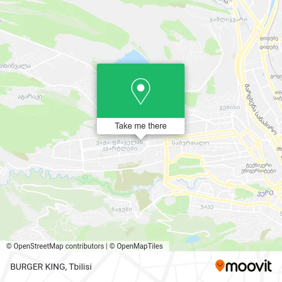 Карта BURGER KING