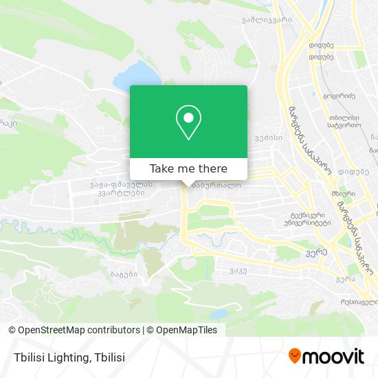 Карта Tbilisi Lighting