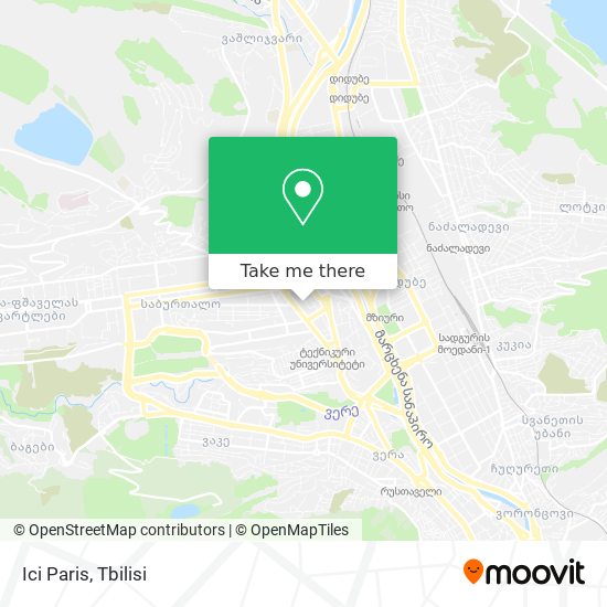 Карта Ici Paris