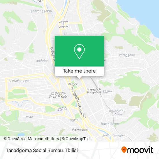 Tanadgoma Social Bureau map
