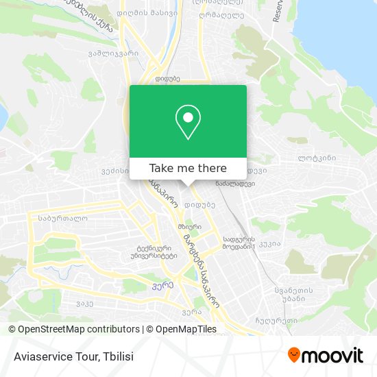 Aviaservice Tour map