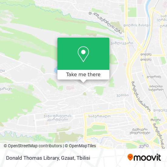Карта Donald Thomas Library, Gzaat