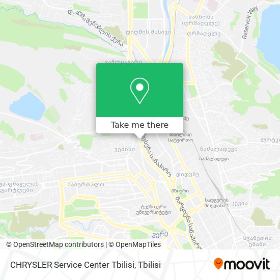 Карта CHRYSLER Service Center Tbilisi