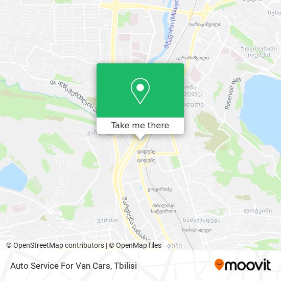 Auto Service For Van Cars map