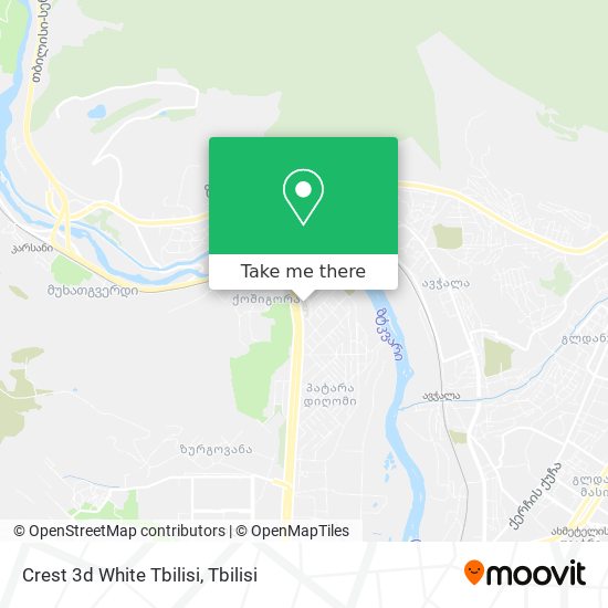 Карта Crest 3d White Tbilisi