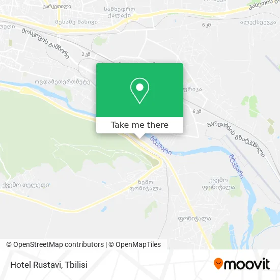 Hotel Rustavi map