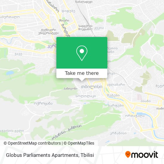 Globus Parliaments Apartments map