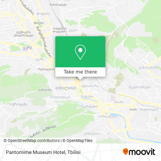 Pantomime Museum Hotel map