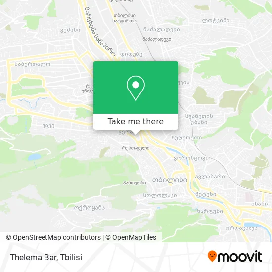 Карта Thelema Bar