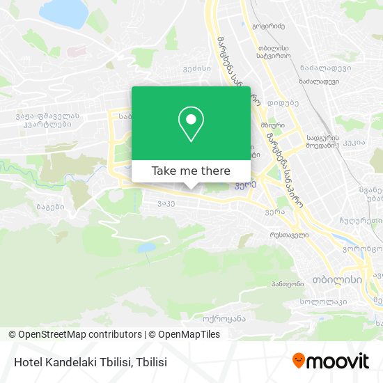 Hotel Kandelaki Tbilisi map