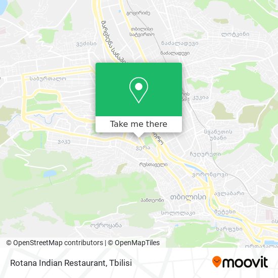 Карта Rotana Indian Restaurant