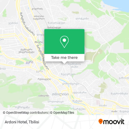 Ardoni Hotel map