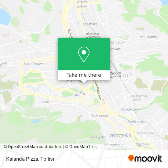 Kalanda Pizza map