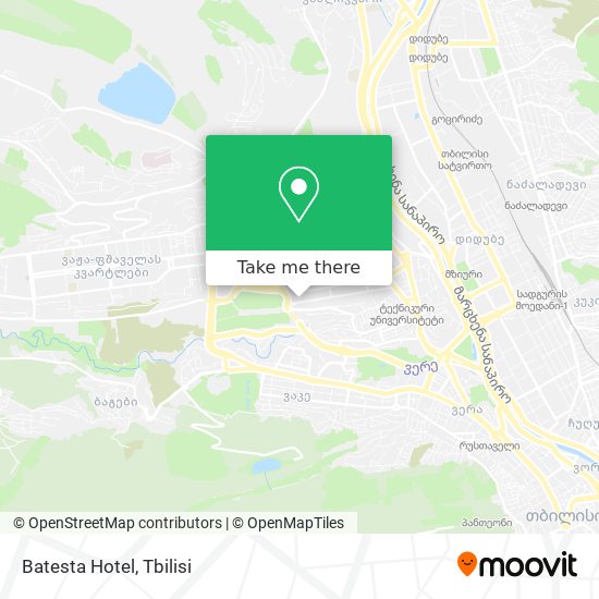 Batesta Hotel map