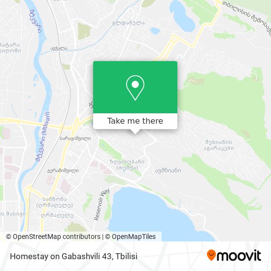 Homestay on Gabashvili 43 map