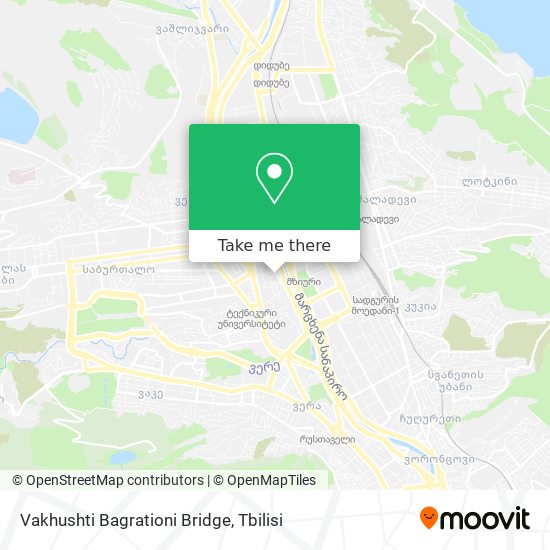 Vakhushti Bagrationi Bridge map