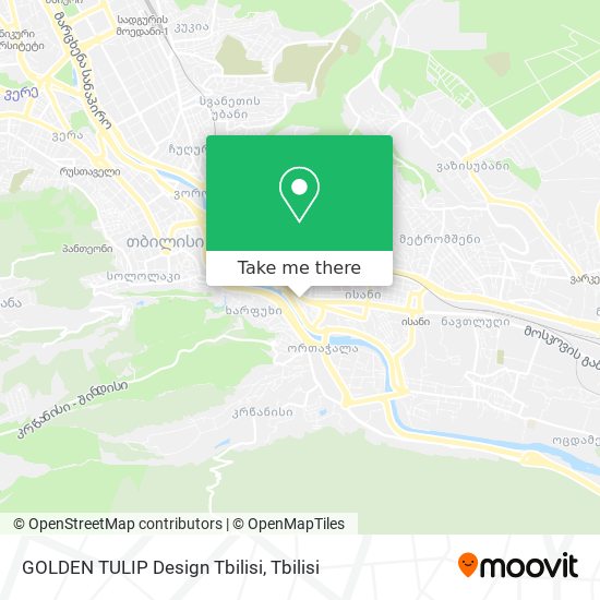 Карта GOLDEN TULIP Design Tbilisi
