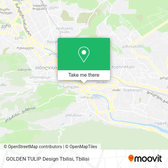 Карта GOLDEN TULIP Design Tbilisi