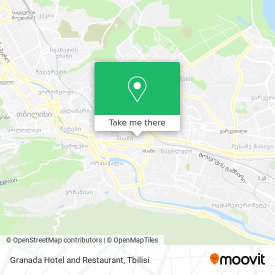 Granada Hotel and Restaurant map