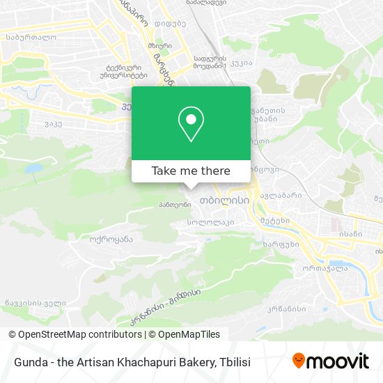 Карта Gunda - the Artisan Khachapuri Bakery