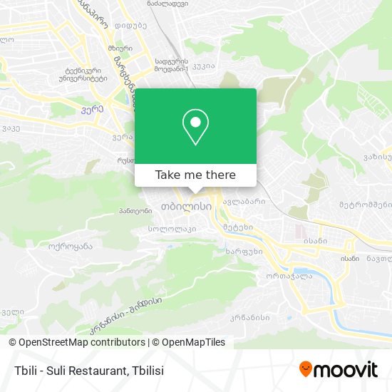 Tbili - Suli Restaurant map