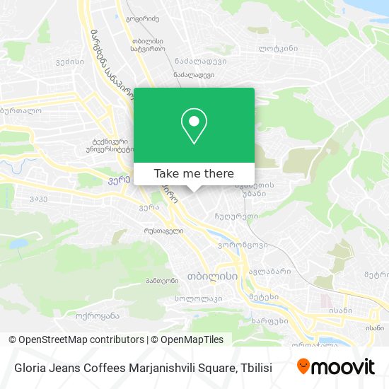 Карта Gloria Jeans Coffees Marjanishvili Square