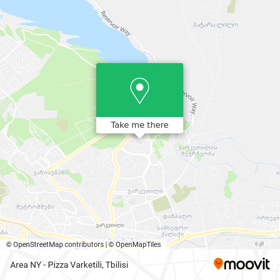 Карта Area NY - Pizza Varketili