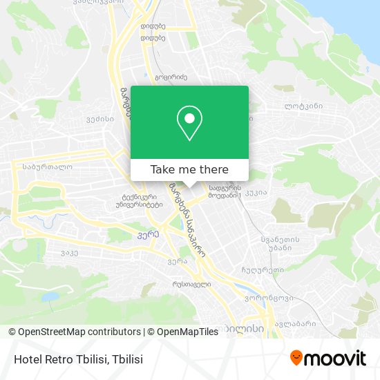 Карта Hotel Retro Tbilisi