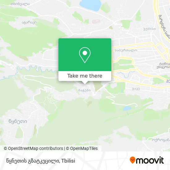 წყნეთის გზატკეცილი map