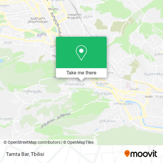 Карта Tamta Bar