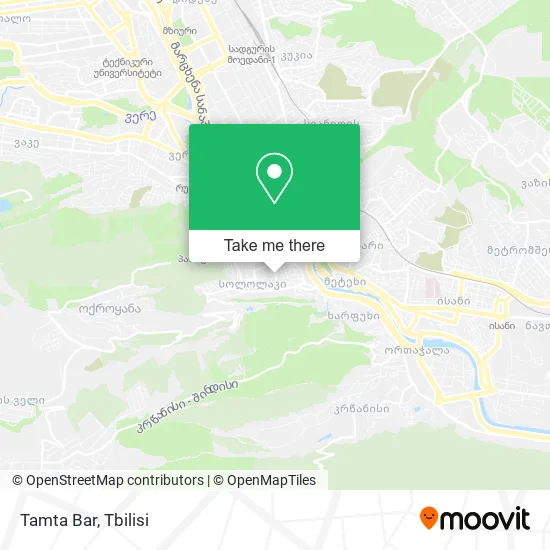 Карта Tamta Bar