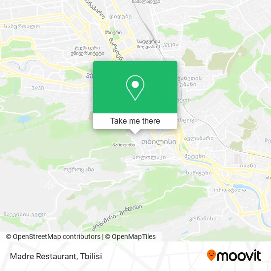 Карта Madre Restaurant