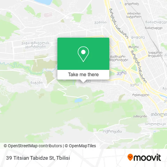 Карта 39 Titsian Tabidze St