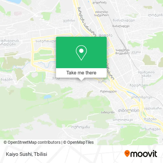 Карта Kaiyo Sushi