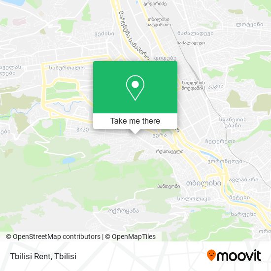 Карта Tbilisi Rent