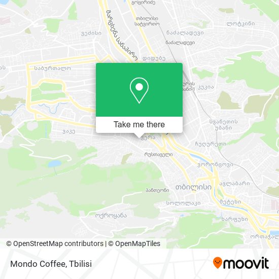 Mondo Coffee map