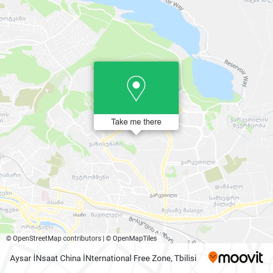 Карта Aysar İNsaat China İNternational Free Zone